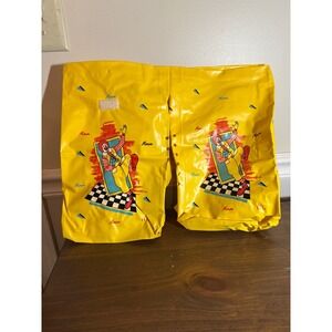 Vintage McDonaldland Ronald McDonald reusable Bags Yellow Plastic lot if 2